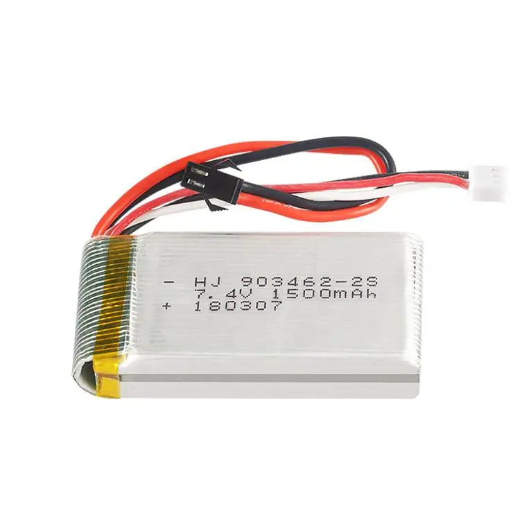 7.4V 1500mAh lithium battery with SM plug for Huajun HJ816 W609-7 HJ817 W609-8 Liansheng LS-128 /RC drone R/C quadcopter | Игрушки и