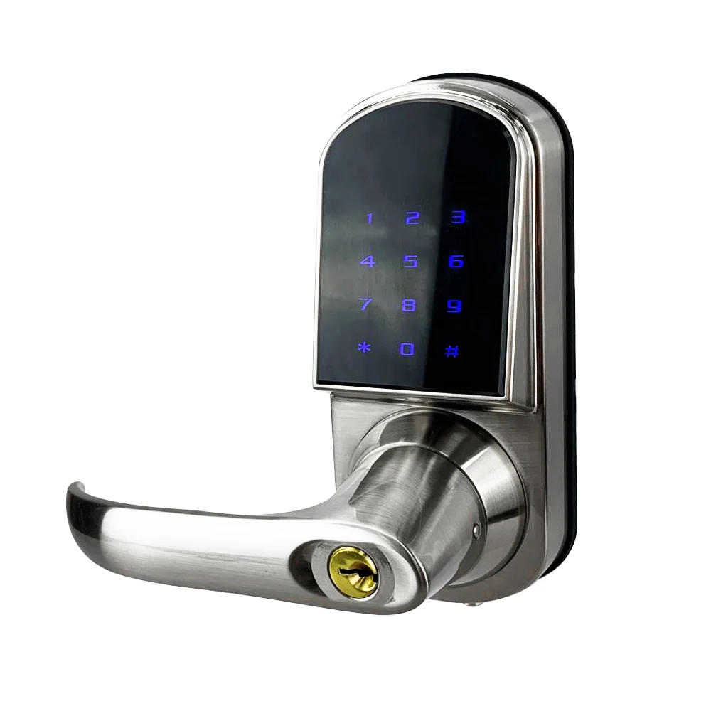 Цифровой дверной замок с сенсорной клавиатурой Deadbolt пароль смарт-система блокировки цинковый сплав без ключа вход Yoheen - Цвет: Silver