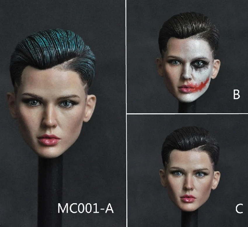 

1/6 Scale Female Head Sculpt Ruby Rose Head Carved Model for 12'' Action Figure Body