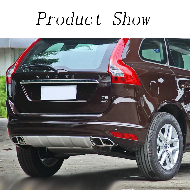 Автомобильный Стайлинг Rline хвост горло выхлопная труба для Volvo XC60- выхлопная труба крышка глушитель наконечник авто аксессуары