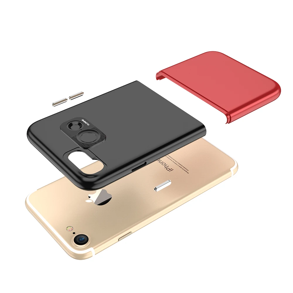 большая сделка Floveme роскошный двойной хит Цвет PC чехол для iPhone 8 7 6 6S Plus 2 в 1 Combo