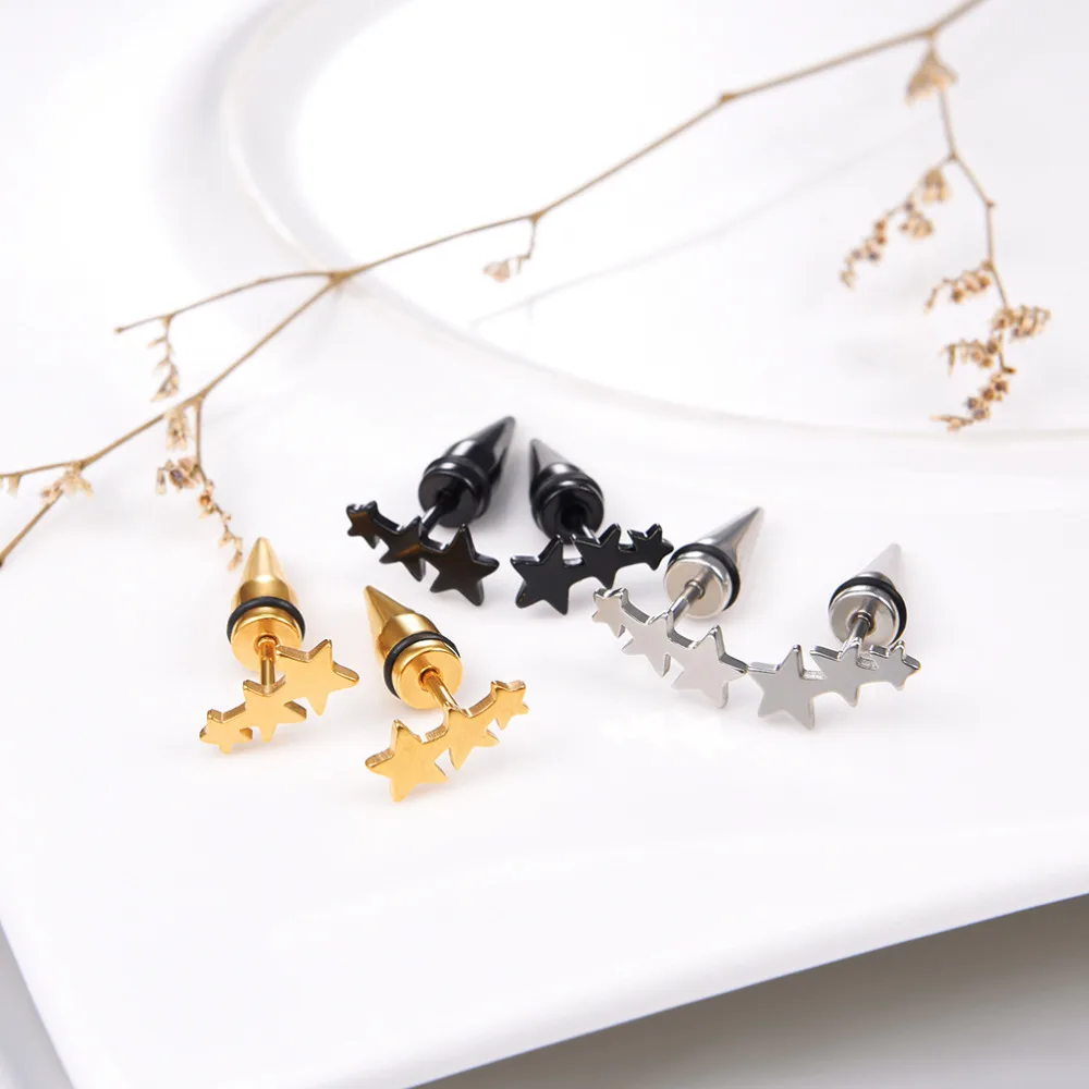 PROSTEEL Geometry Star Stud Earrings 3 Pair/Set for Women Girls Fashion Jewelry Accessories oorbellen voor vrouwen 3PSE3276JGH | Украшения