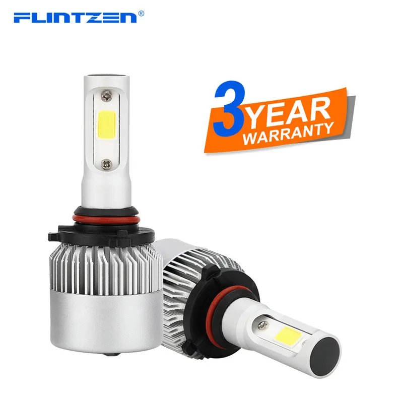 Flintzen 16000лм/пара светодиодных автомобильных фар H7 H4 LED H1 H11 HB3/9005 HB4/9006 9012 9004 9007 72 Вт