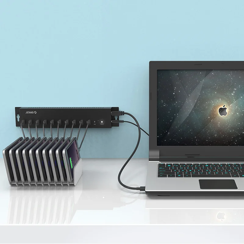 Сталь 10 Порты и разъёмы USB2.0 промышленный центр автономный адаптер питания 12V 5A