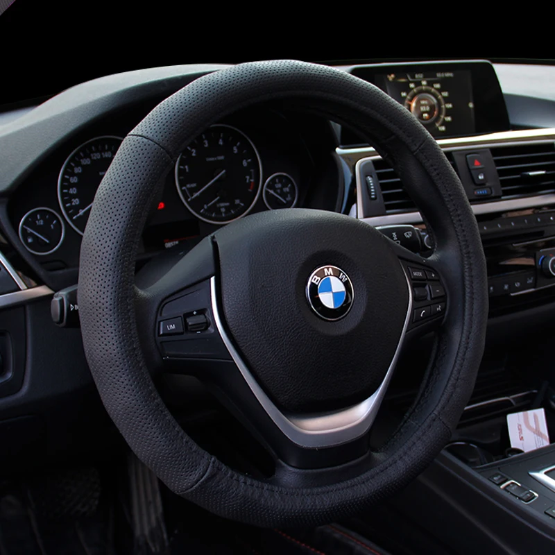 Бесплатная доставка кожаный автомобильный чехол на руль для Volkswagen VW Golf 4 Passat B5 1996