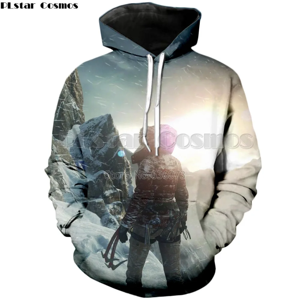 PLstar Cosmos классические игры Tomb Raider Hoodie Модный женский мужской свитер с капюшоном Heroine Lara Croft 3d печать Hoody