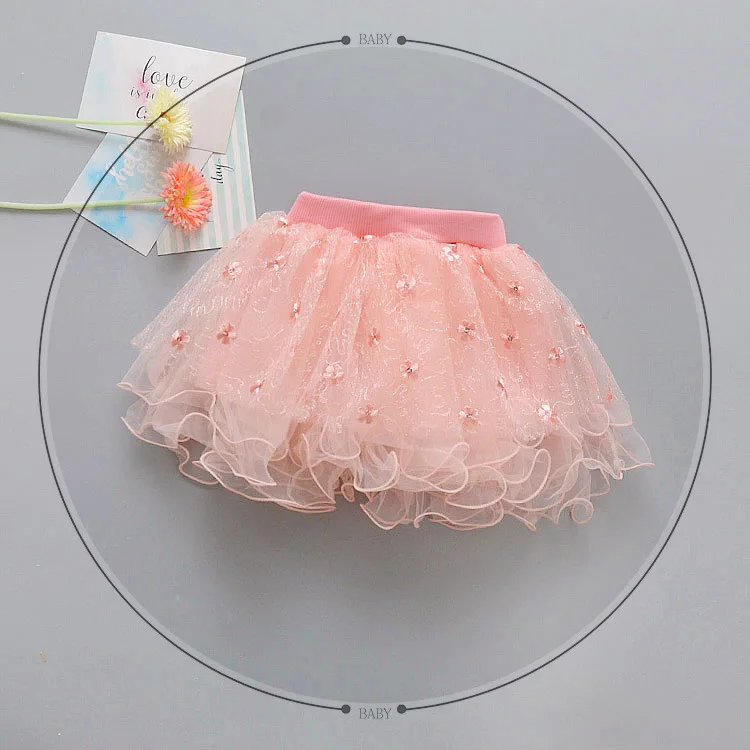 

New Spring Summer Kids Clothing Baby Girls Tulle Skirt Birthday Party Tutu Skirt