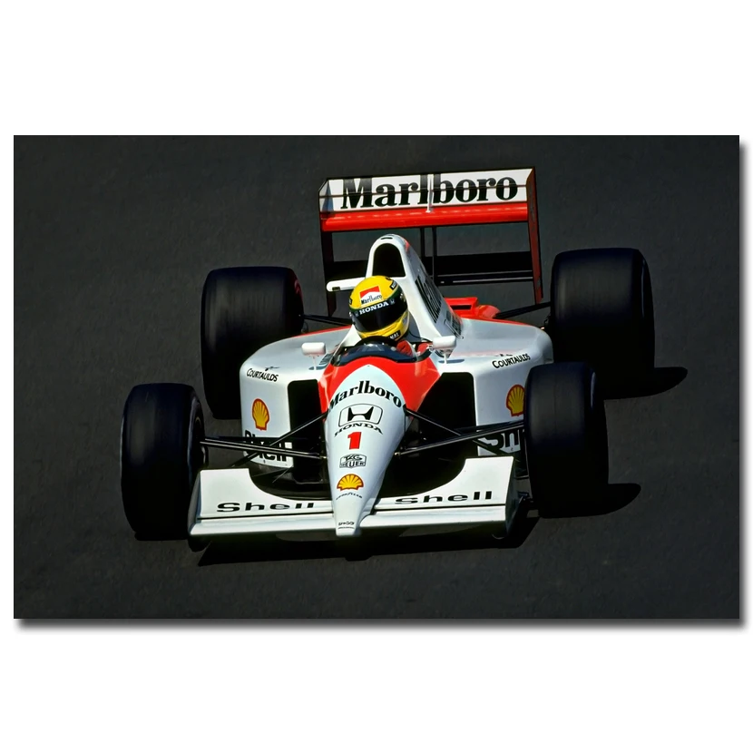 Ayrton Senna da Silva F1 Racer Art Шелковый постер с принтом 13x20 24x36 дюймов спортивные фотографии