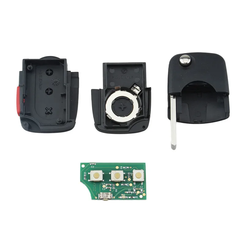 QWMEND 3 + 1 кнопки дистанционного ключа для AUDI A4 S4 A6 A8 TT 1997 1998 1999 2000 2001 2002 2003 2004 2005 4D0837231E