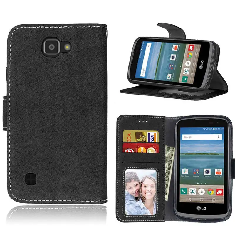 Кожаный чехол для LG K4 K121 Optimus Zone 3 Zone3 VS425 кошелек задняя крышка Spree книжка|case lg|phone