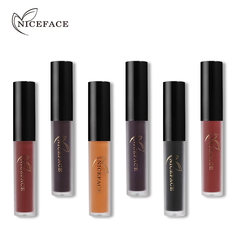Жидкая матовая губная помада NICEFACE для Хэллоуина набор макияжа вечерние