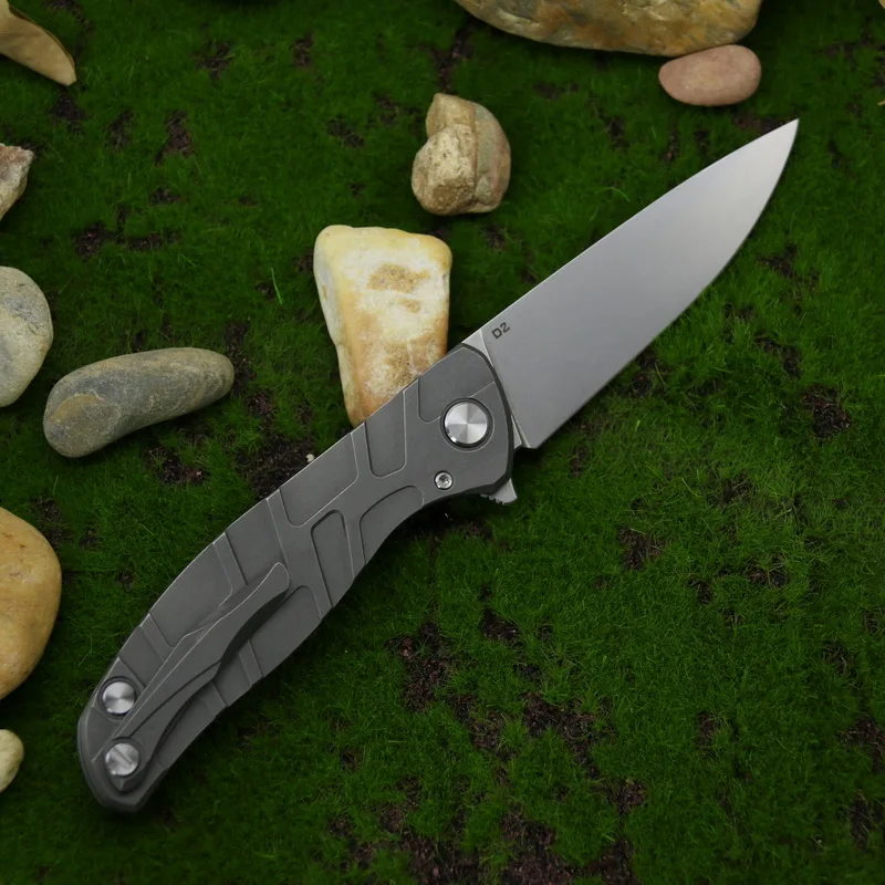 Складной нож Green thorn Flipper 95 титановая ручка подшипник D2 TC4 карманный для фруктов