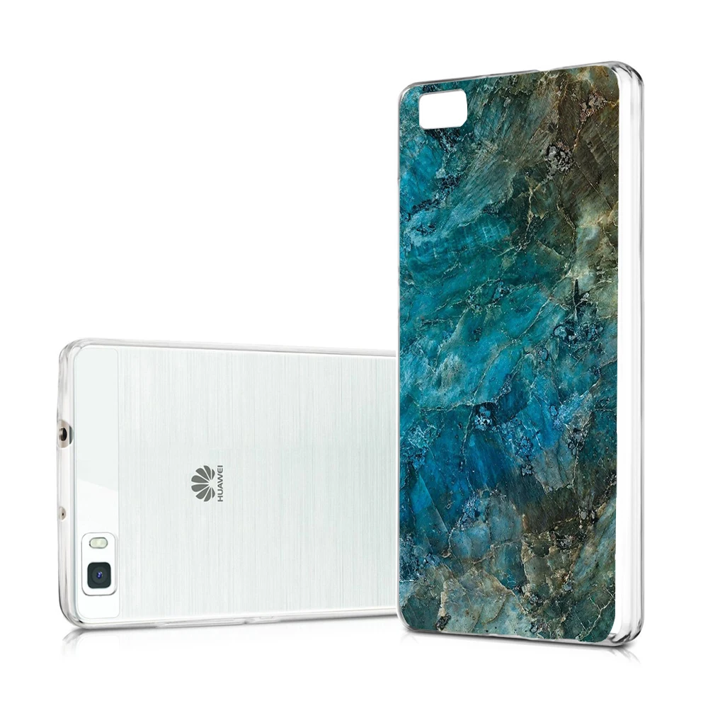 Для Huawei P8 Lite случаях Новинка 2017 камень мрамор Skin Грязезащищенная Мягкий