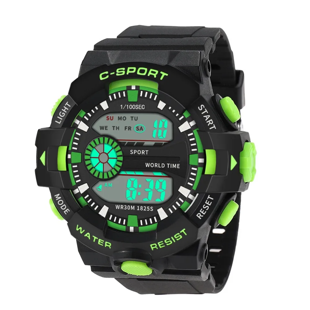 Men's Multi Function Military Sports Watch Luxury Men Analog Digital Sport LED Waterproof Wrist Watch Relogio Clock reloj A