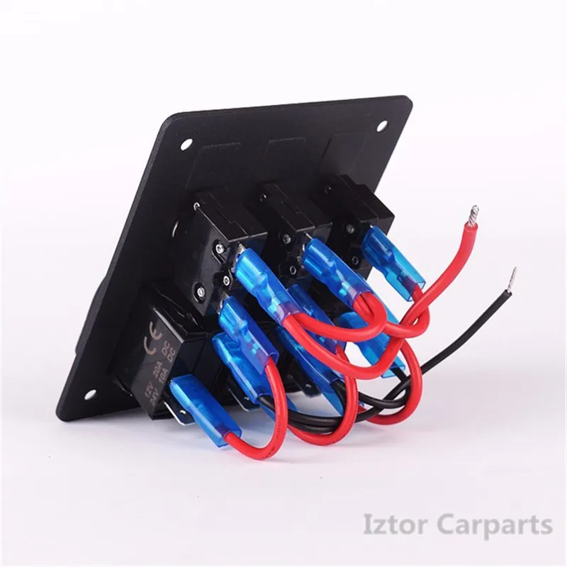 3 банды алюминиевый LED рокер и выключатель Водонепроницаемый морской лодки Rv