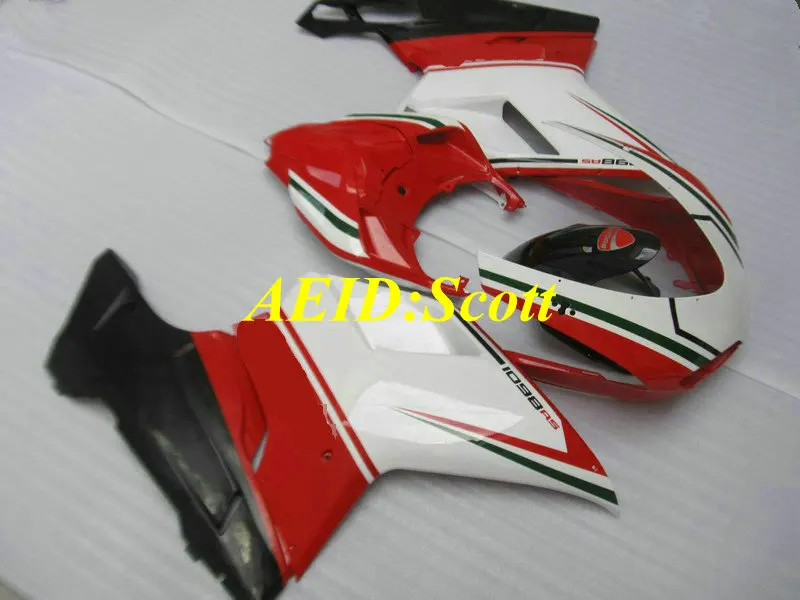 Комплект обтекателей под давлением для DUCATI 848 1098 1198 08 09 Ducati 2008 2009 крутые красные