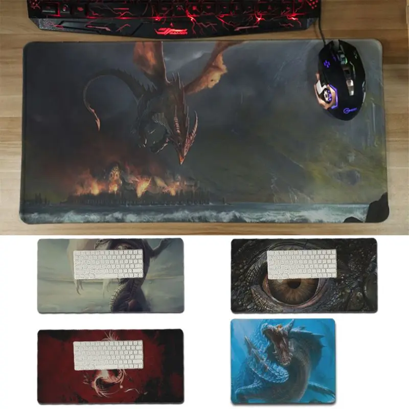 

Yinuoda Vintage Cool Dragon gamer play mats Mousepad Size for 18x22cm 20x25cm 25x29cm 30x60cm game mouse pad