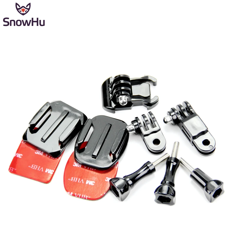 Snowhu для Gopro Шлем съемки костюм Интимные аксессуары шлем Изогнутые Клей Боковое