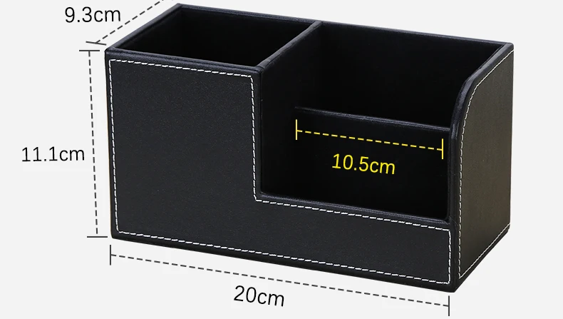 Многофункциональный офисный Органайзер из ПУ кожи 3 отсека для хранения визитка