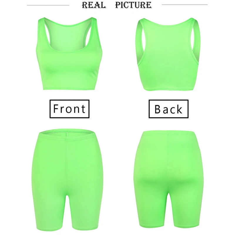 Женский спортивный костюм для йоги комплект из 2 предметов короткий топ и шорты