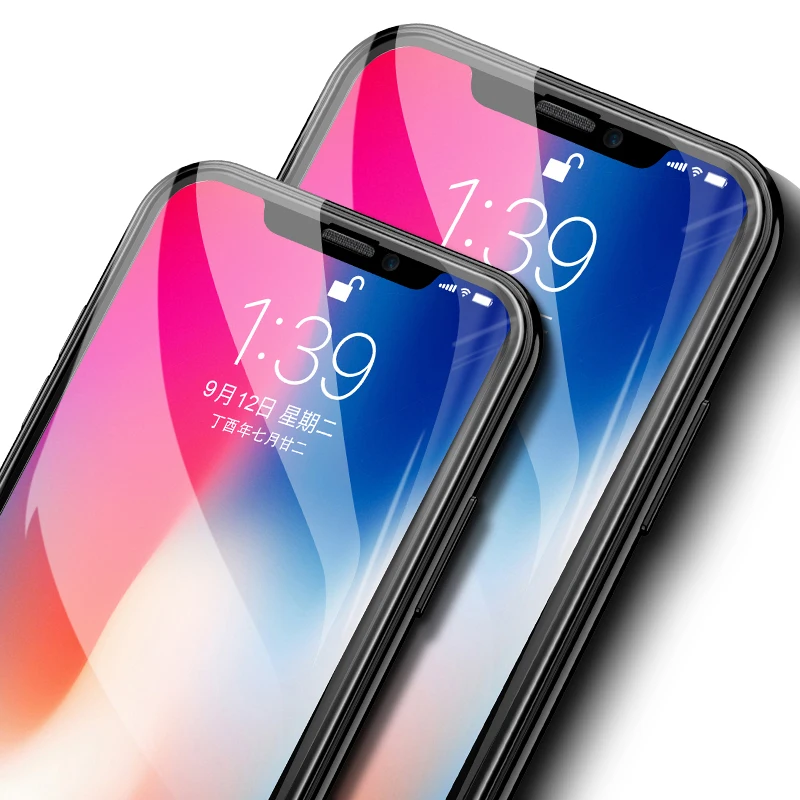 Закаленное стекло для iPhone 6 6S 7 8 Plus X xr xs Max YIYONG Мягкий край прозрачный анти синий