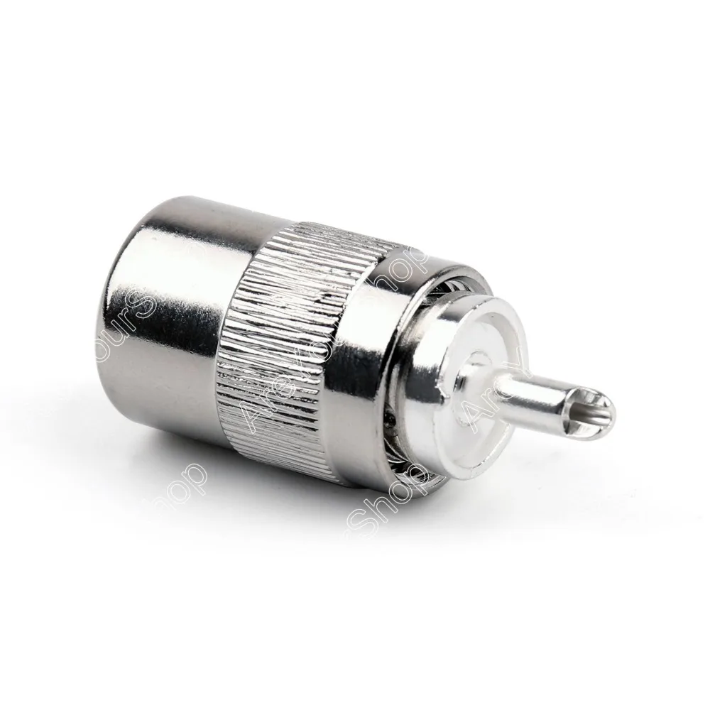 Areyourshop продажа 1 шт. разъем UHF штекер PL259 припоя RG58 RG142 LMR195 RG400 кабель PTFE серебро|silver