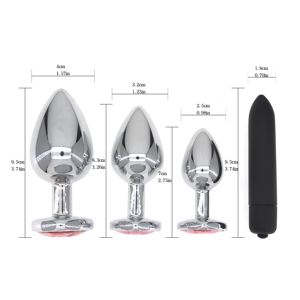 Анальная пробка в форме сердца из нержавеющей стали|Вибраторы и вибромассажёры| |