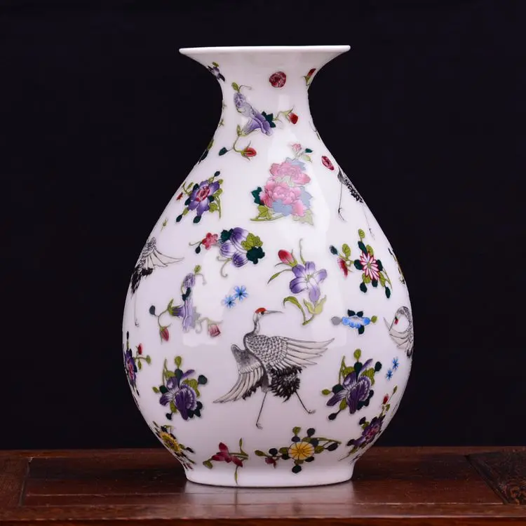 Керамическая ваза Jingdezhen светящаяся в современном стиле минимализма для гостиной