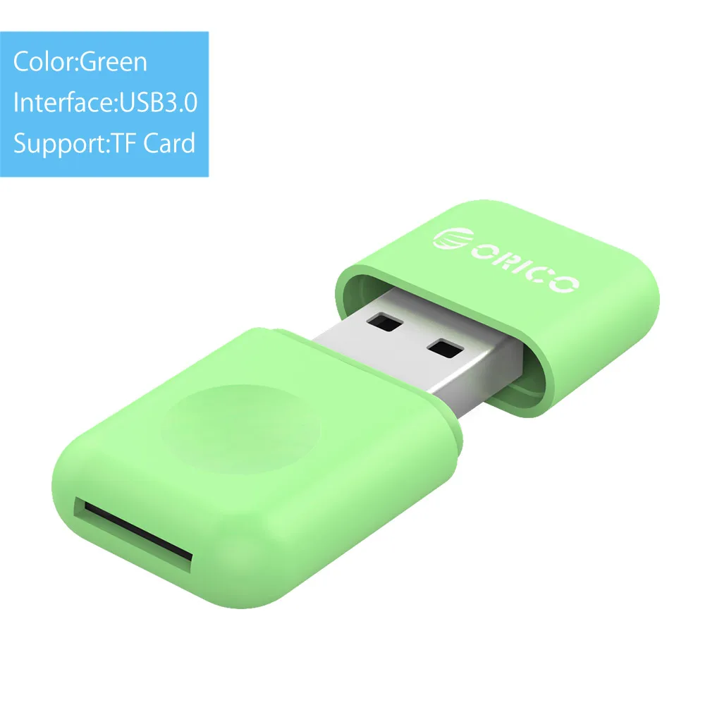 ORICO SD кард-ридер супер скорость USB 3,0 Micro SD TF кард-ридер максимальная поддержка 256 ГБ для компьютера USB 3,0 кард-ридер