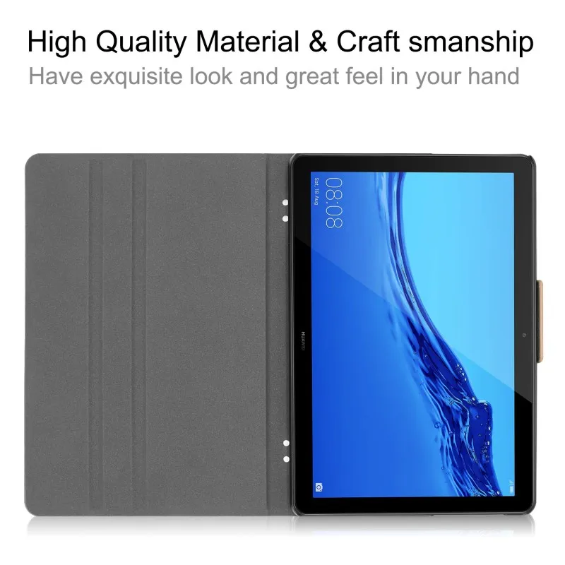 Из искусственной кожи чехол для huawei MediaPad T5 10 AGS2 W09/L09/L03/W19 1 &quotпланшет|Чехлы