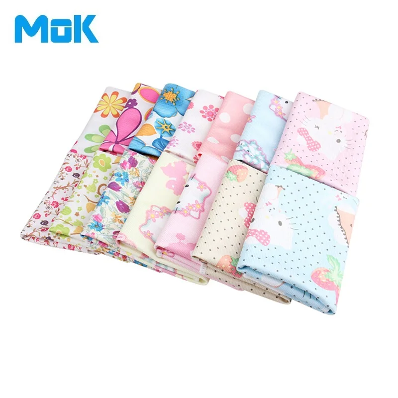 6 шт. мультфильм печатных полоски микрофибры Стекло протирочная ткань 30*40 см