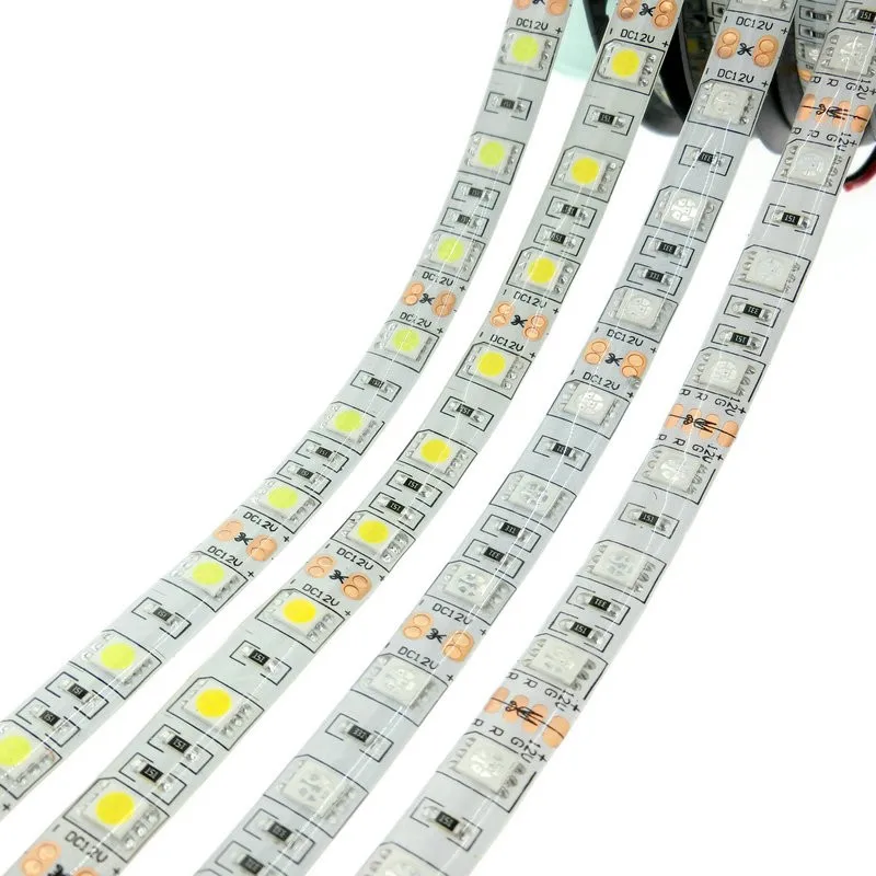 Waterproof IP65 LED Strip SMD5050 DC12V Flexible Light 60 leds/m Single Color / RGB 5m/lot | Освещение