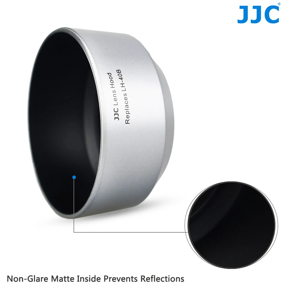 JJC LH-J40B Серебряный 45 мм Камера бленда объектива для Olympus M. ZUIKO DIGITAL 45 мм f/1,8 черный Версия объектива