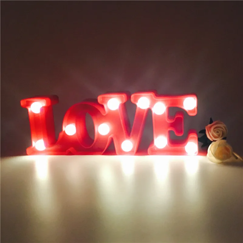 

Marquee Letters Lights Led Word Wall Lamp 'love' Alphabet Led Letter Sign Nightlights Up Letters Illuminated Home Decor