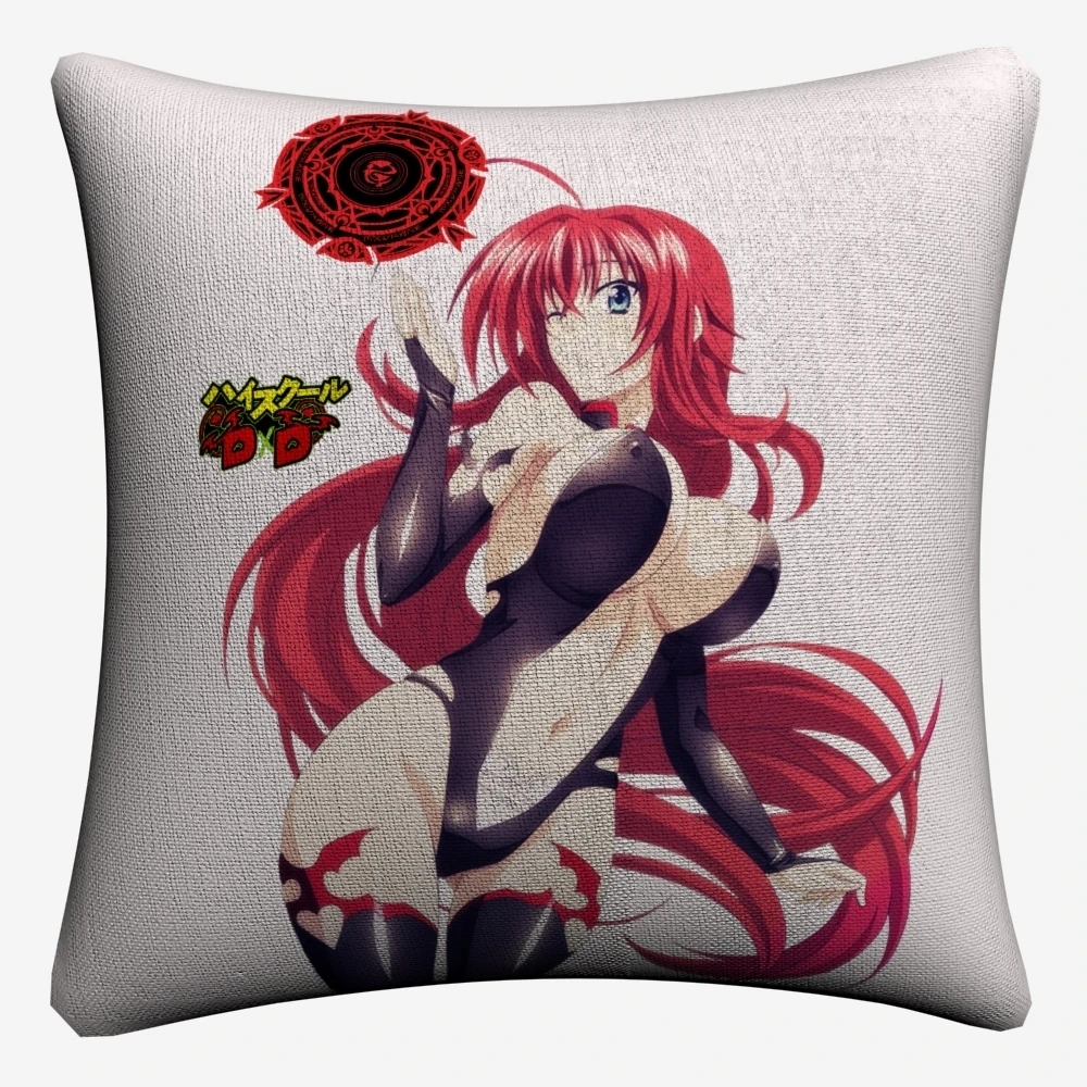 Риас Gremory старшая школа Dxd аниме декоративная льняная Наволочка на подушку размером 45*45 см Подушка Чехол для дивана домашний декор наволочки Almofada
