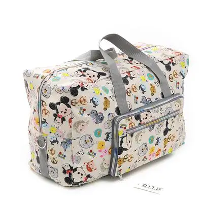 Beige Mickey Chuwanglin, дорожная сумка с принтами животных, женская модная сумка-тоут, сумки, водонепроницаемая дорожная большая сумка, женская сумка для багажа A0091 - Цвет: Beige Mickey