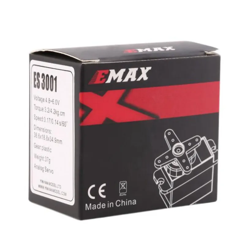Серводвигатель EMAX ES3001 Стандартный 43g для радиоуправляемых автомобилей