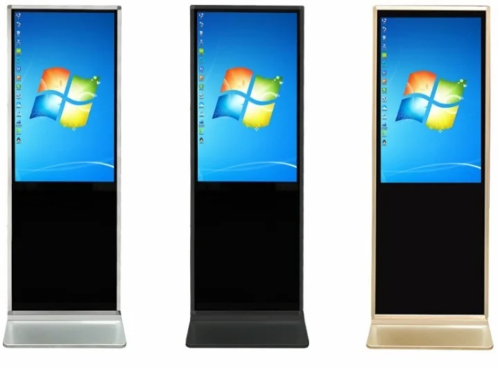 Напольный киоск 3 см ультра тонкий рекламный плеер 32 42 43 47 49 50 дюймов LCD сенсорный