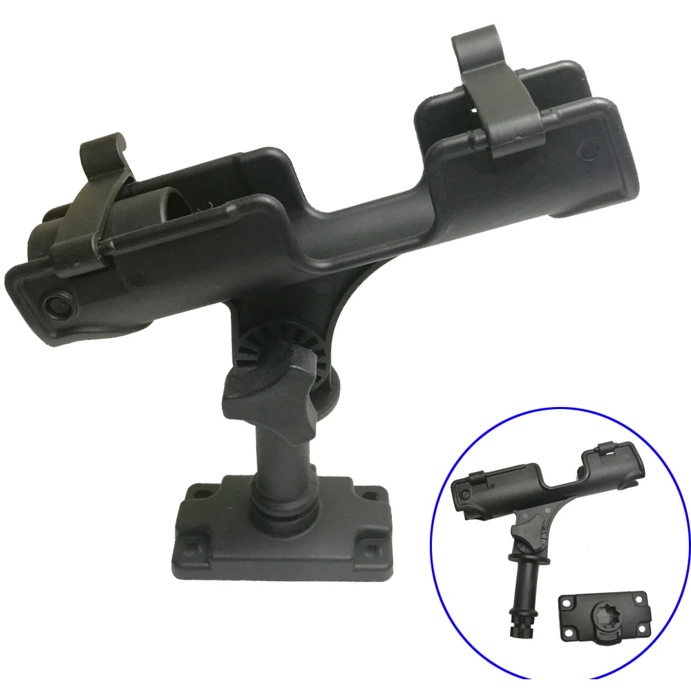 Fishing Rod Holder Rack Mount Bracket Pole Rest Stand With B