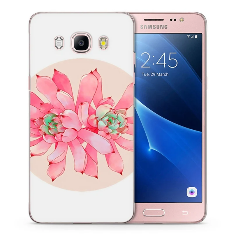 For Samsung Galaxy A3 A5 2016 2015 2017 prime J2 J3 J5 J7 TPU Colorful Soft Flora Cat pink Heart Painted Design Case Fundas C085 |