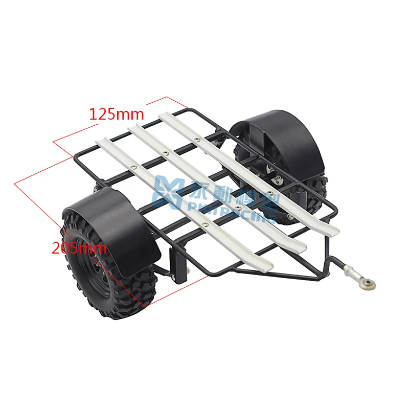 1/10 RC Гусеничный Сцепной прицеп для 1:10 автомобилей гусеничный мотоцикл 125 мм * 205