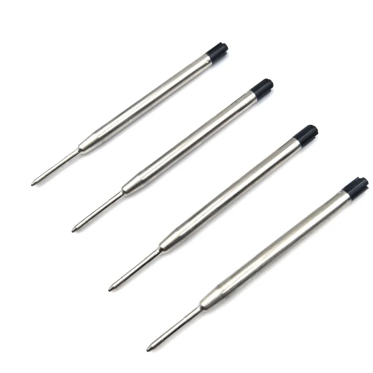 10Pcs Black Высококачественная Шариковая ручка для письма, универсальные канцелярские принадлежности, латунная металлическая ручка с гравировкой на Ваше имя, подарочные ручки для офиса - Цвет: 10Pcs Black