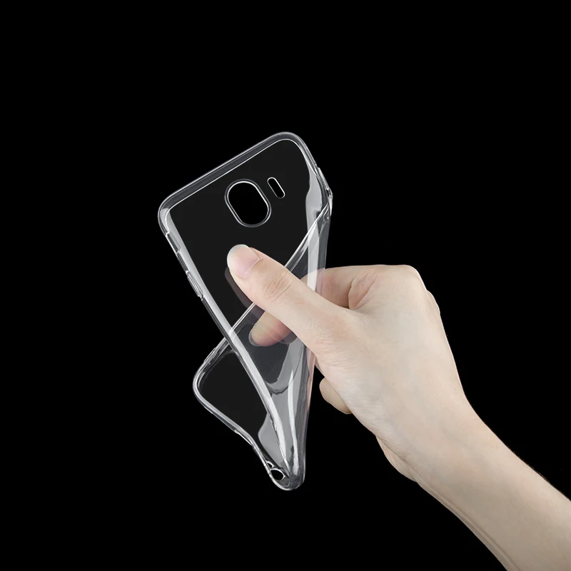 Clear or Black Чехол для samsung Galaxy J4 EU чехол s Мягкий ТПУ силиконовый чехол с рисунком бобы для J400 SM-J400F чехол для телефона s Матовый чехол - Цвет: Clear or Black