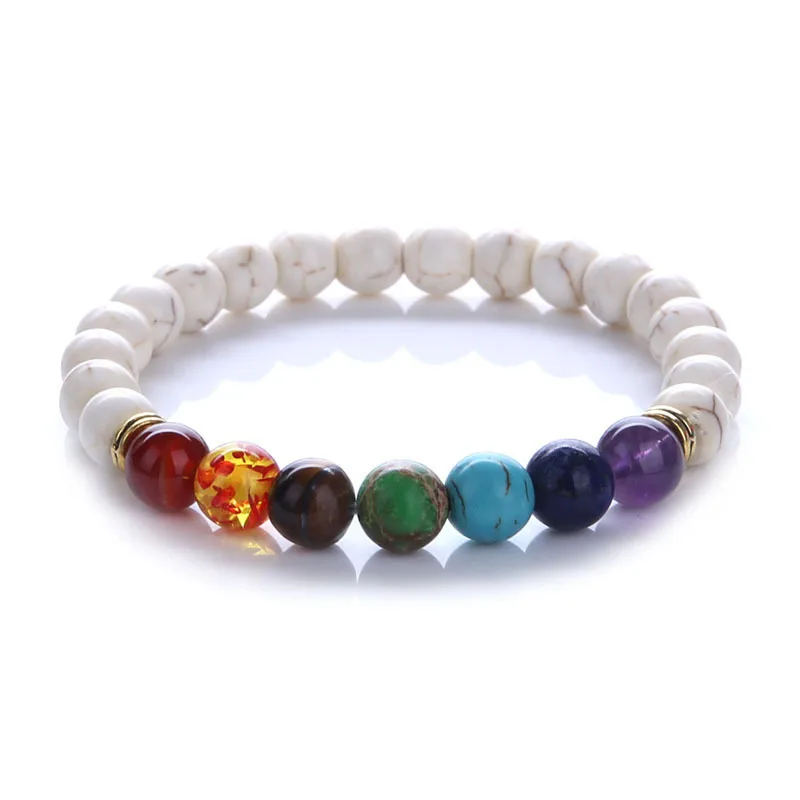Buddha bless lose weight Chakra bracelet Black Lava healing balance beads Reiki stone prayer Natural for women | Украшения и