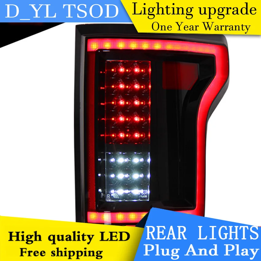 

Car Styling For Ford Raptor f150 Taillight 15-17 led rear light LED Tail Light Rear Lamp LED DRL+Brake+Park+Signal Stop Lamp