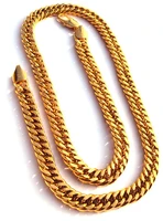 noble mens 24k yellow solid gold gf jewellery necklace chain 23 6 600mm unconditional lifetime replacement guarantee