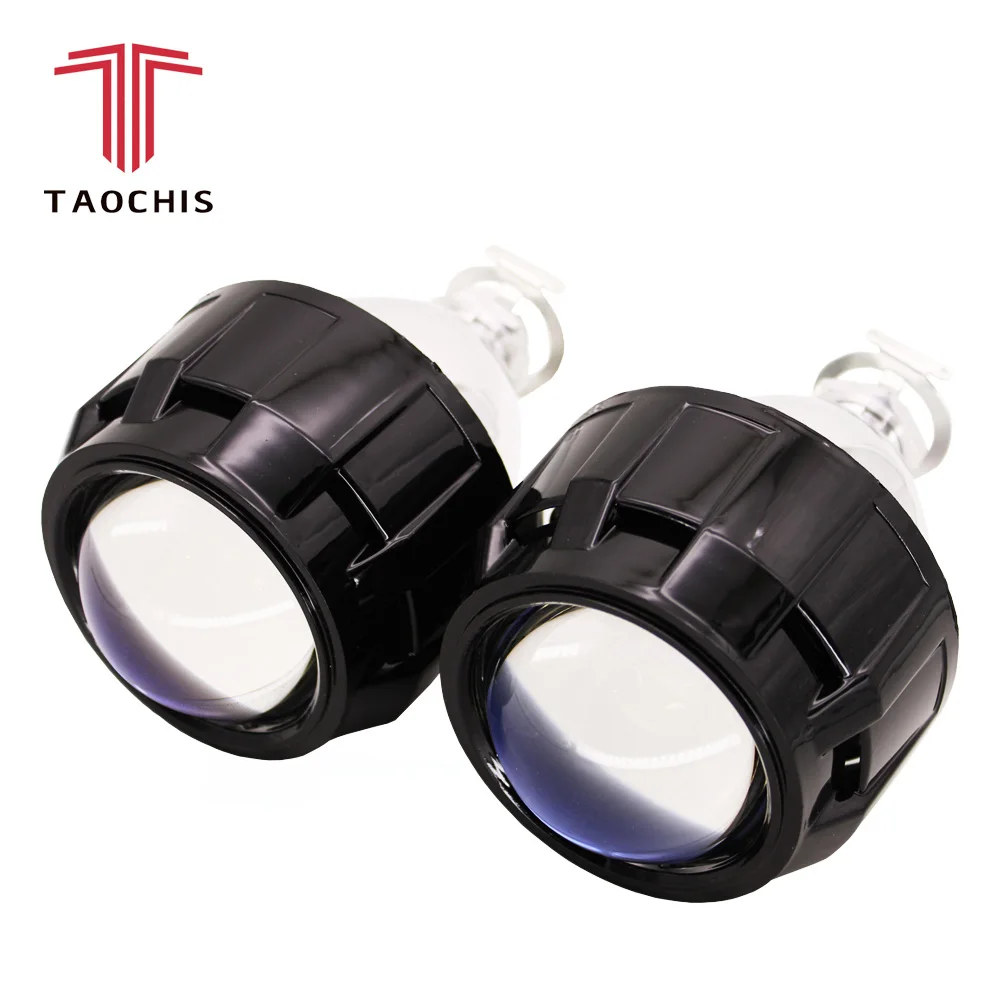 lens-shroud-Black TAOCHIS 2,5 мини H1 линзы проектора bi xenon Маска Крышка черный цвет хром цвет WST объектив с Светильник лампы Быстрый Яркий балласт - Цвет: lens-shroud-Black