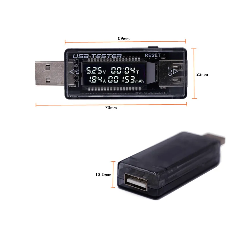Тестер аккумулятора телефона QC 2 0 3 ЖК дисплей USB зарядное устройство измеритель