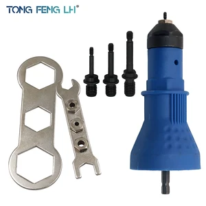 Адаптер для заклепочной гайки M3 M4 M5 M6, беспроводной адаптер для дрели, заклепочная гайка, аккумулятор, электрическая фотоэлектрическая заклепочная машина