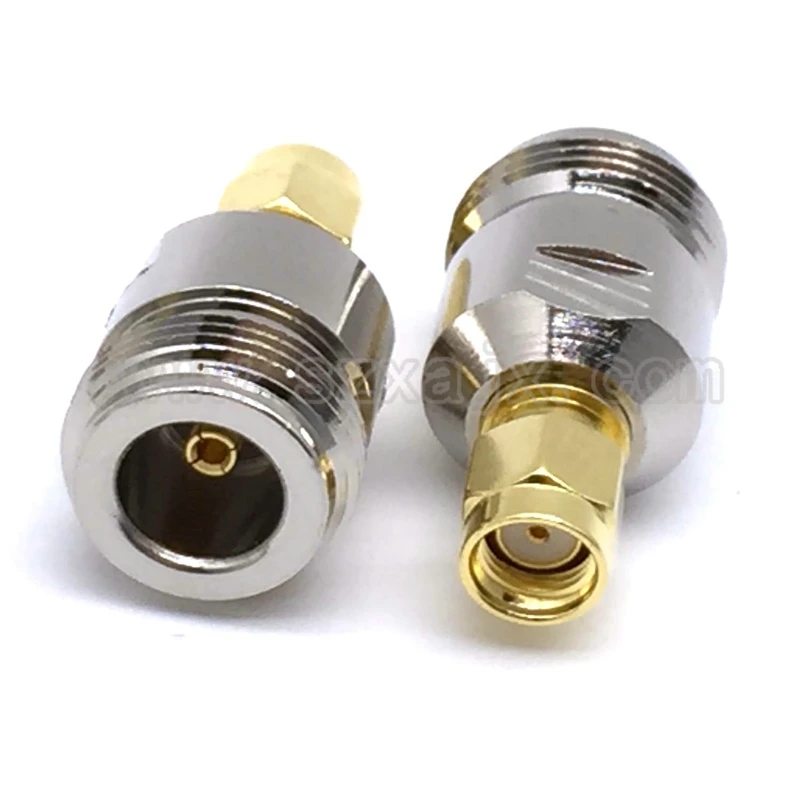 Коннектор JX 2pcs RF адаптер N штекер никелированный к SMA женский позолоченный Разъем RF разъем прямой
